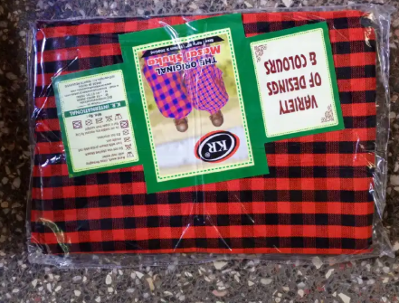 Butterfly Brand 100% African Multi Colored Maasai Shuka Warm Fleece Lining Premium Fleece Masai Shuka