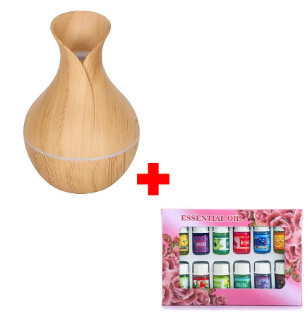USB Aromatherapy Ultrasonic Humidifier and Scent Diffuser + 12pcs Different Scented Essential Oils. Keep the air moist and your home smelling lovely all at once