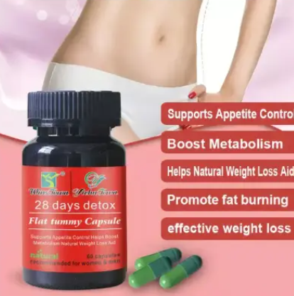 28 DAY Detox Flat Tummy Capsule Herbal Capsule for Body Detoxing, Burning Belly CAPSULES with Organic Green tea Detox and Weight Loss Women Multivitamins Chewa