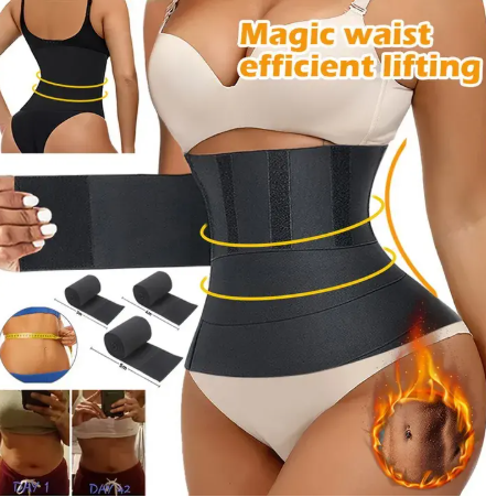 Waist Trainer Slimming Belt Shapewear Postpartum Tummy Trimmer Belt Flat Tummy Belt Slim Belt-