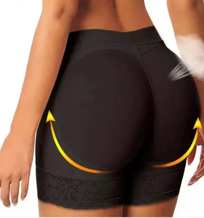 Hot Crush Padded Hip Up Booty Booster Biker Sexy Butt' Lifter Mid Rise Curvy Hips Butt Enhancer