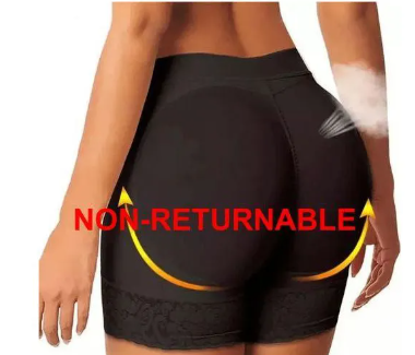 Hot Crush Padded Hip Up Booty Booster Biker Sexy Butt' Lifter Mid Rise Curvy Hips Butt Enhancer