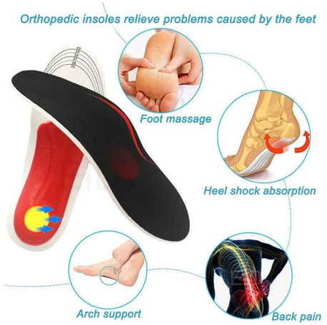 Orthopedic Arch Support Insole Shoe Pad For Flat Foot Correction And Pain Relief Inner Sole
