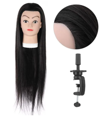 pro practice Dummy Head For hairdressing/saloon training with hair