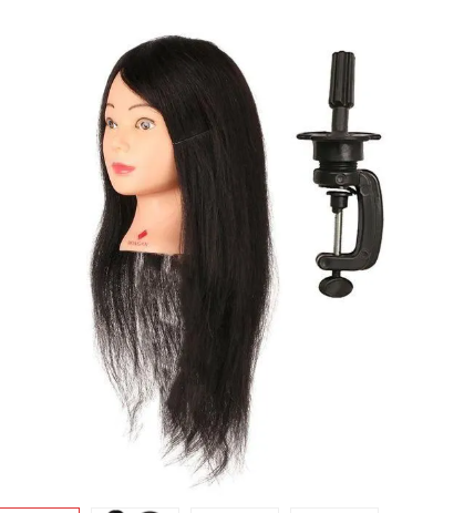 pro practice Dummy Head For hairdressing/saloon training with hair