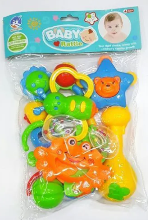 Baby Bank With Rattles Teether Toddler Shakers Set. This Teething toys set Baby Rattles Teether&Shakers toy plays an important part in the development of a baby's skills. These bright color, visuall