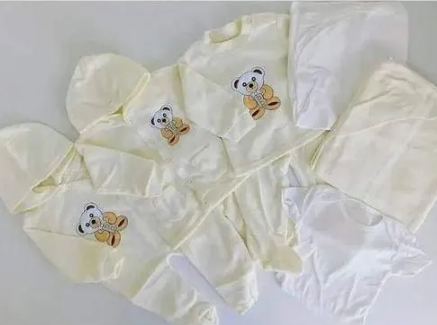Fashion 8PCS UNISEX NEW BORN BABY RECEIVING SET