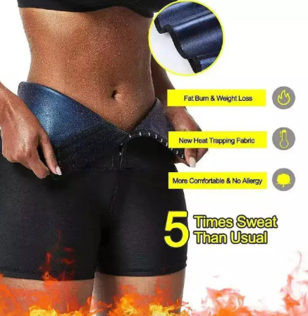 Sweat Waist Trainer Body Shaper Pants Workout Shorts Sauna Effect Leggings Tummy Control Slimming Shapewear Thigh Trimmer