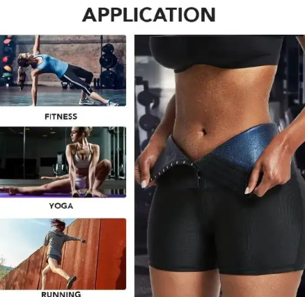 Sweat Waist Trainer Body Shaper Pants Workout Shorts Sauna Effect Leggings Tummy Control Slimming Shapewear Thigh Trimmer