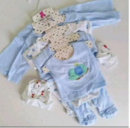Fashion 8PCS UNISEX NEW BORN BABY RECEIVING SET