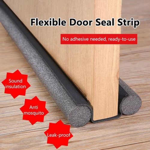 Door Bottom Seal Strip Stopper, Adjustable Under Door Draft Stoppers, Weather Stripping Door Seal, Blocks Dust Wind Light Noise Winter-Proof Sealing Strip