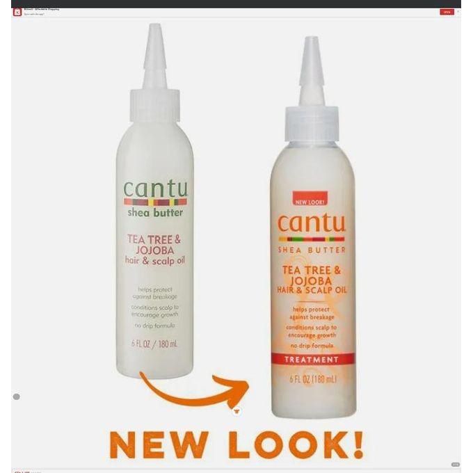 Cantu No Drip TeaTree & Jojoba Scalp Oil -Made with pure Shea butter, tea tree and jojoba oil to replace vital oils revealing stronger, healthier hair with a natural shine while conditioning the scalp