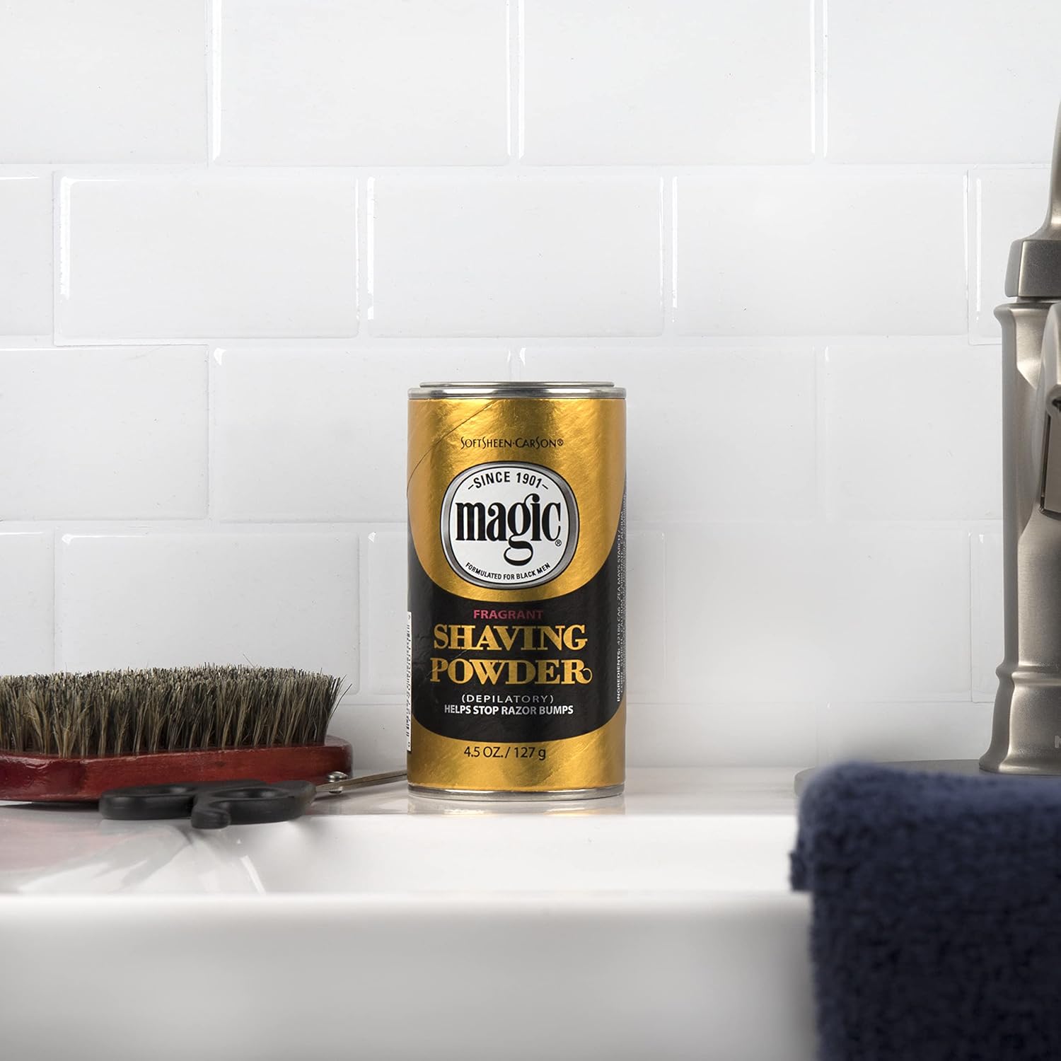 Magic Shaving Powder- Gold Fragrant Case
