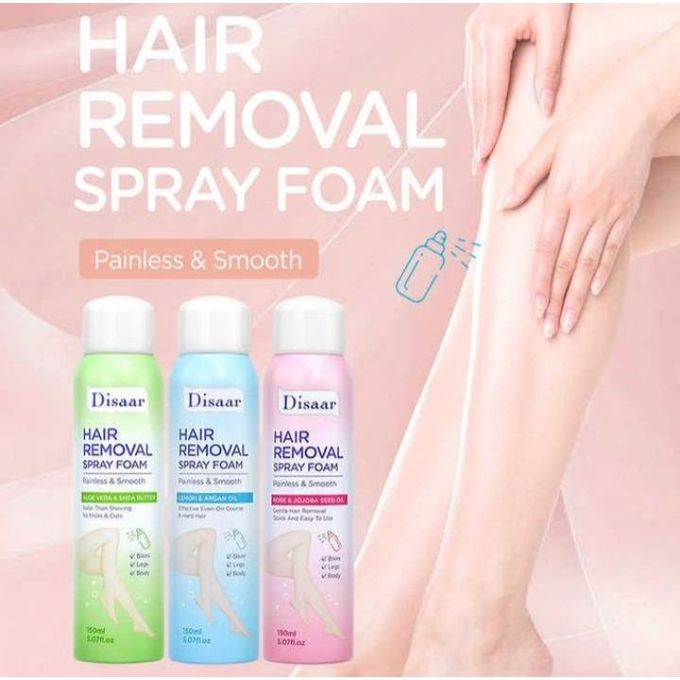 Disaar Hair Removal Spray Foam Painless & Smooth Effective On Legs,Hands, Bikini ,Armpit