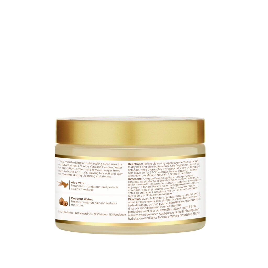 AFRICAN PRIDE Moisture Miracle Aloe & Coconut Water , Detangle & Condition Pre-shampoo