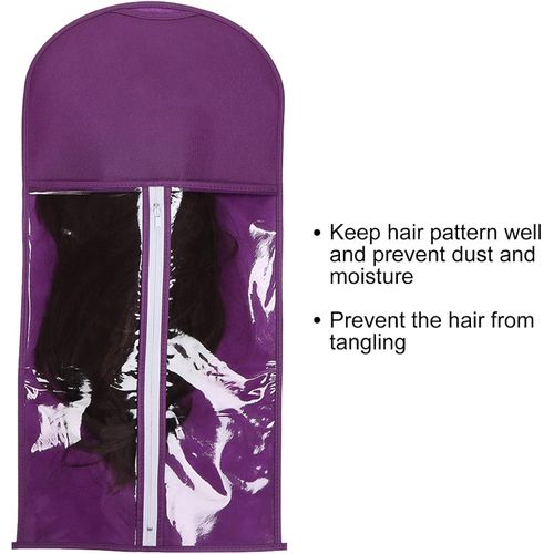 Wig Storage bags with Hanger /Wigs Hair Extension Storage Bag Hairpieces Storage Holder