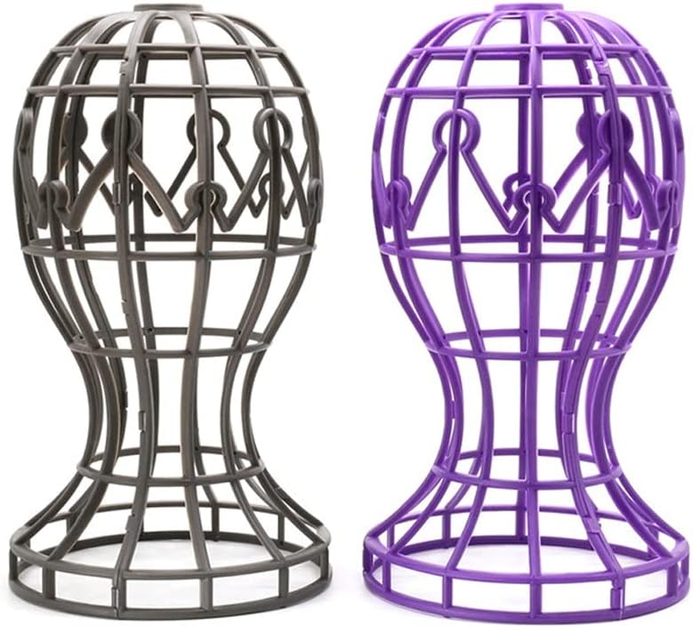 Lantern Shape Plastic Wig Stand /Hat Cap Holder/Portable ABS Wig Stand Foldable/ Wig Display Holder