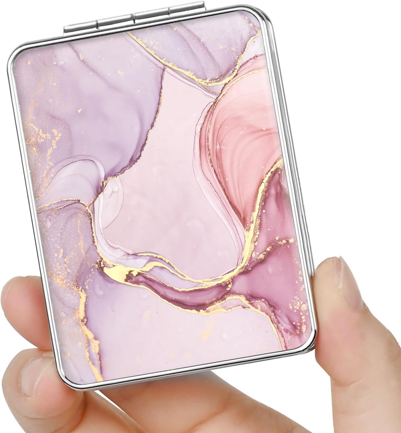 Cute Compact Cosmetic Mirror(Portable/Folding/Handheld)- pocket size