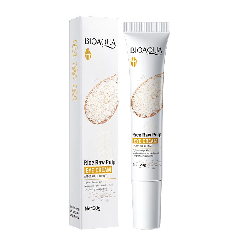 BIOAQUA Rice Raw Pulp Under-Eye Cream Rice Extract Moisturizing Smooth Nourishing Under-Eye Skin 20g/0.07oz