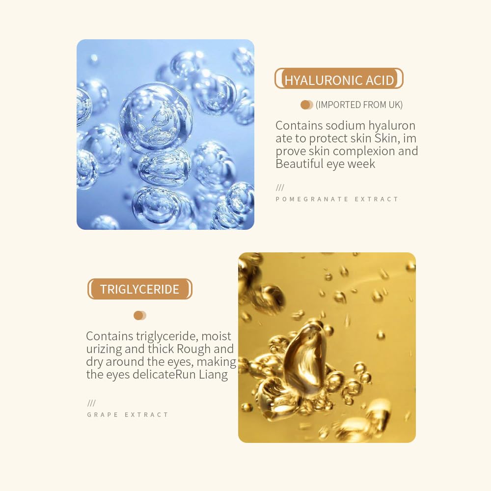 BIOAQUA Rice Raw Pulp Under-Eye Cream Rice Extract Moisturizing Smooth Nourishing Under-Eye Skin 20g/0.07oz