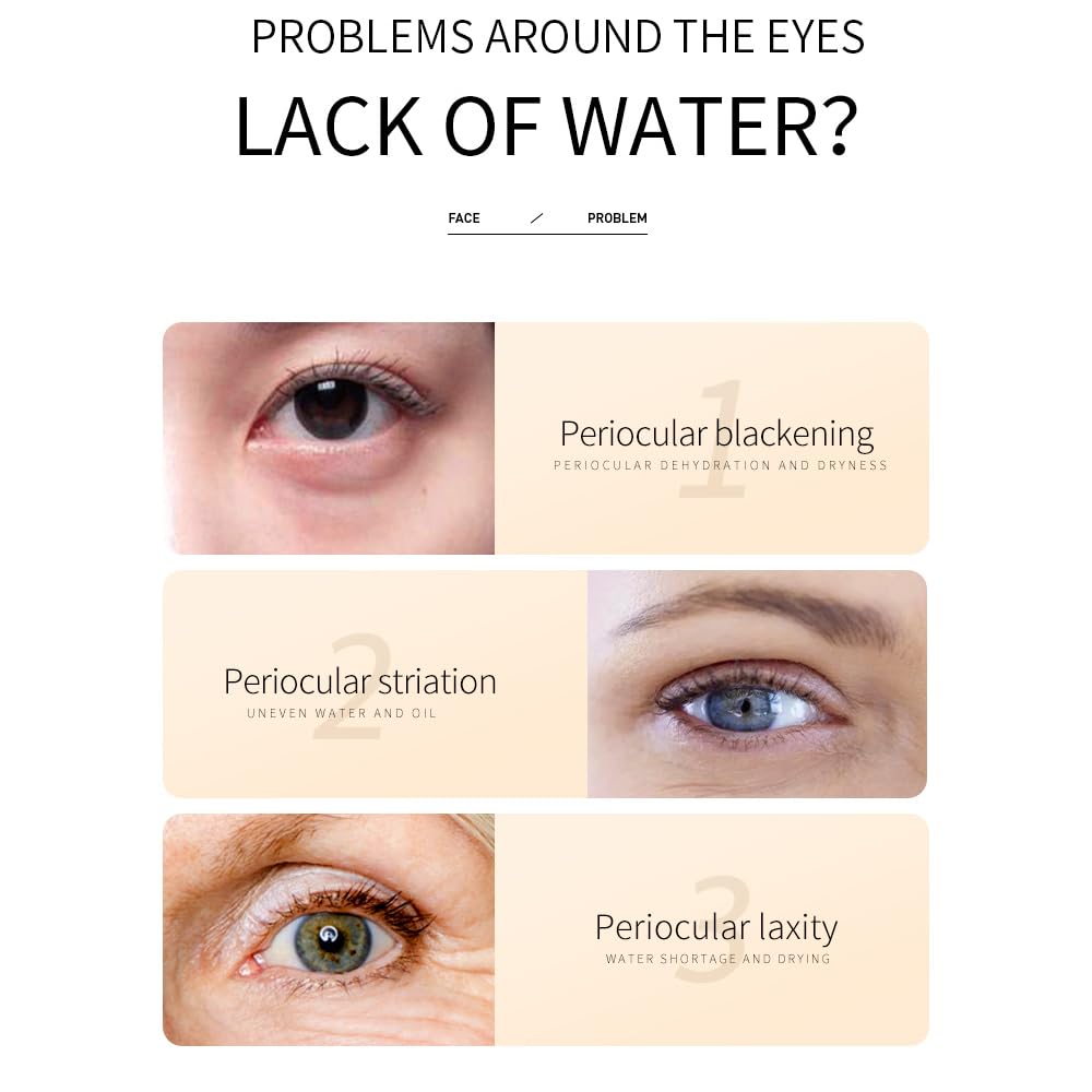 BIOAQUA Rice Raw Pulp Under-Eye Cream Rice Extract Moisturizing Smooth Nourishing Under-Eye Skin 20g/0.07oz