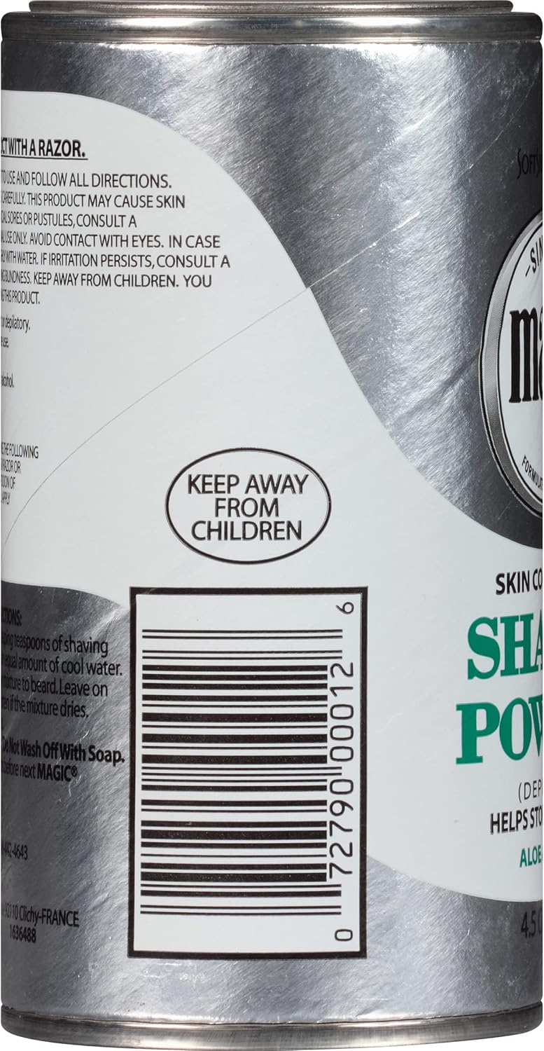 Magic Skin Conditioning Shaving Powder Platinum with aloe and vitamin E
