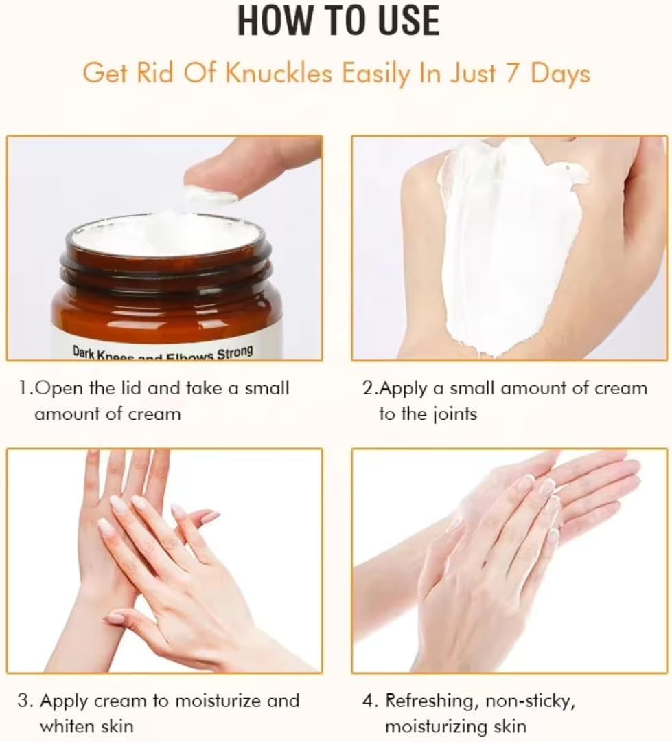 Mooyam Dark Knees & Elbows Whitening Cream 120g – Underarm, Armpit & Knuckle Brightening, Dark Spot Remover, Moisturizing Skin Care for Men & Women
