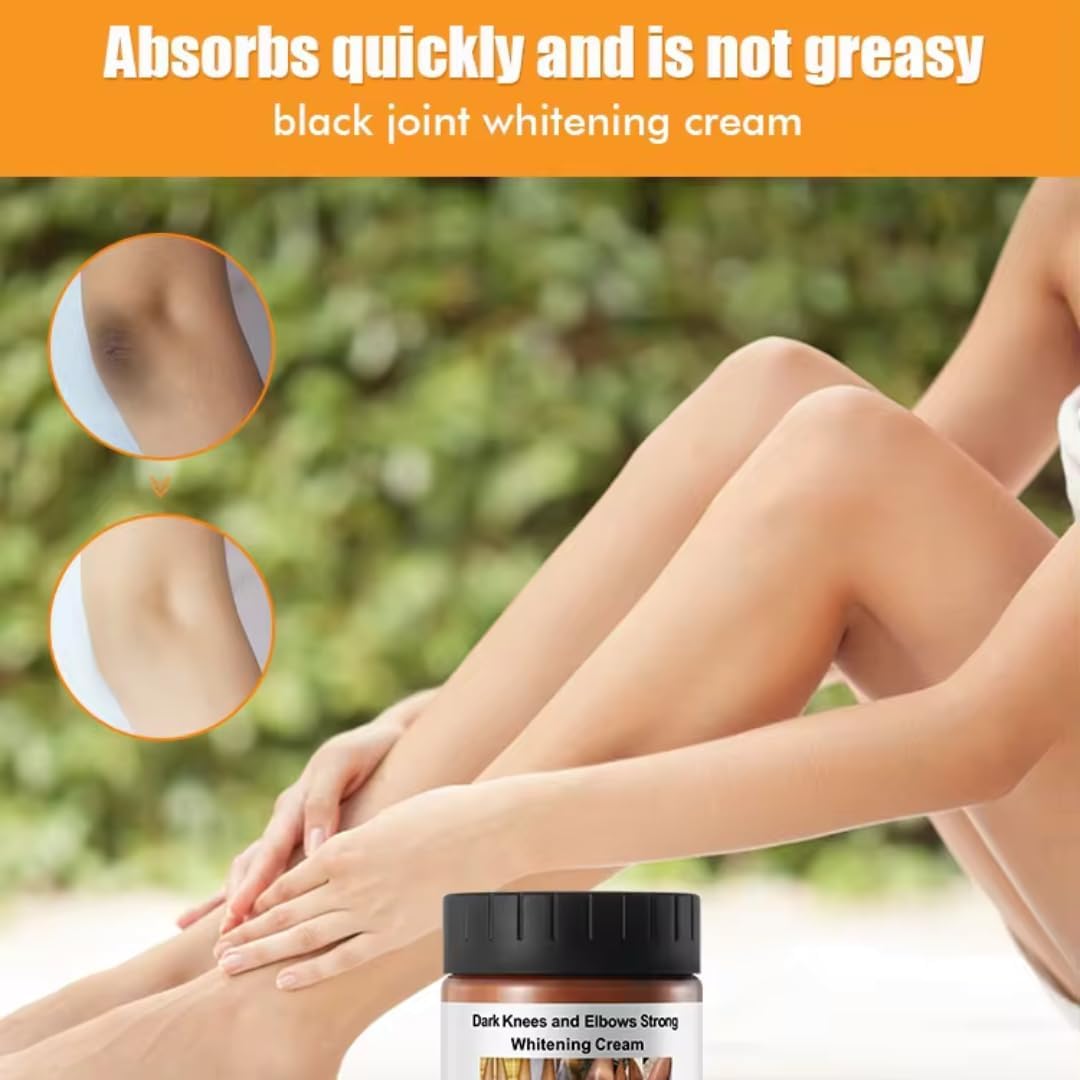 Mooyam Dark Knees & Elbows Whitening Cream 120g – Underarm, Armpit & Knuckle Brightening, Dark Spot Remover, Moisturizing Skin Care for Men & Women