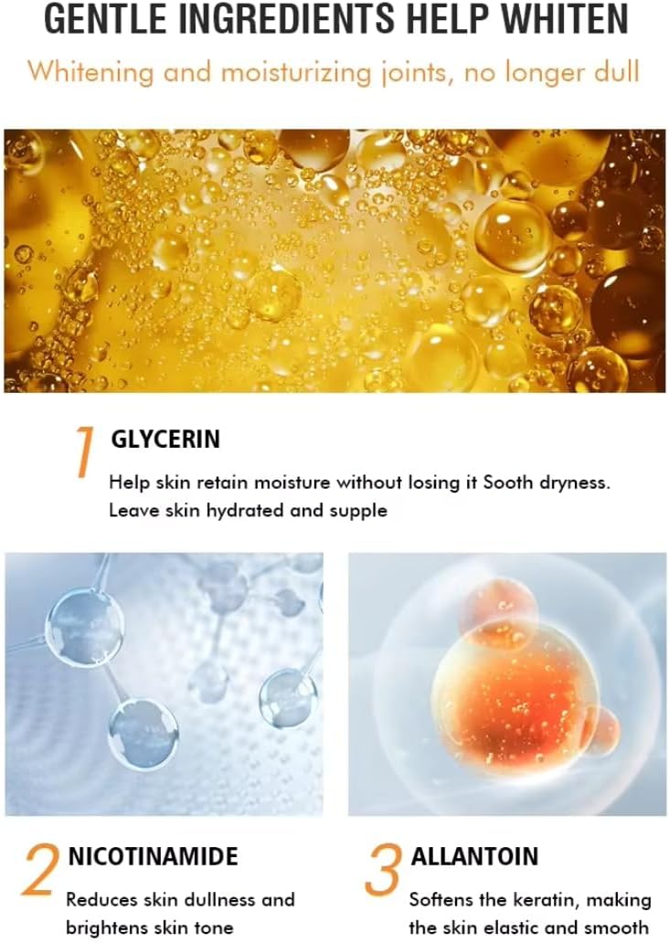 Mooyam Dark Knees & Elbows Whitening Cream 120g – Underarm, Armpit & Knuckle Brightening, Dark Spot Remover, Moisturizing Skin Care for Men & Women