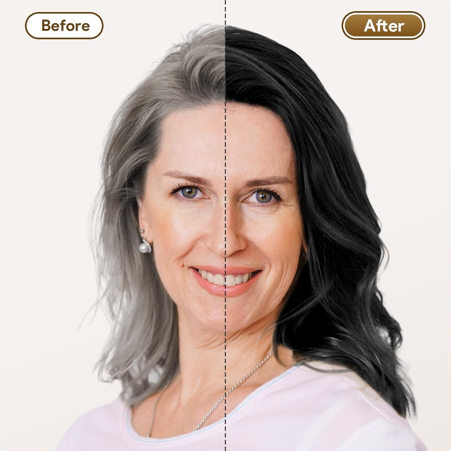 MEIDU Shampoo -Black Hair Dye Shampoo: 3 in 1 for Gray Hair, -Black Hair Dye for Women Men/ Hair Color Herbal Ingredients Natural-Covers Gray Hair Easily: