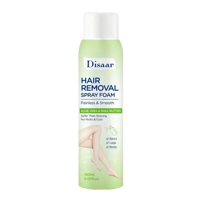 Disaar Aloe Shaving Foam/spray get Free Aloe Soothing Gel- Remove your hair Mess-free, Easy Application, Leaving Your Skin Smooth, Soft, And Irritation-free.
