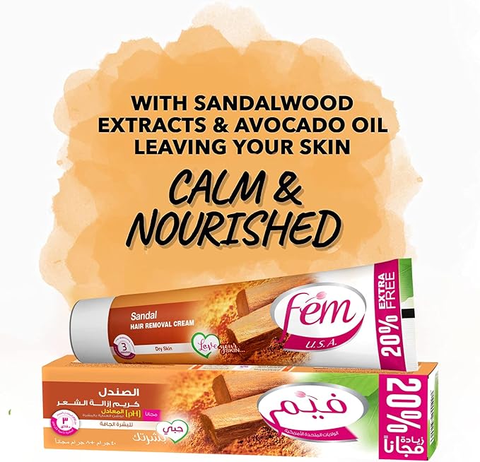 FEM Hair Removal Cream, the perfect solution for hair-free, smooth, and refreshed skin in just minutes! (the choices to choose from depending on your skin type)