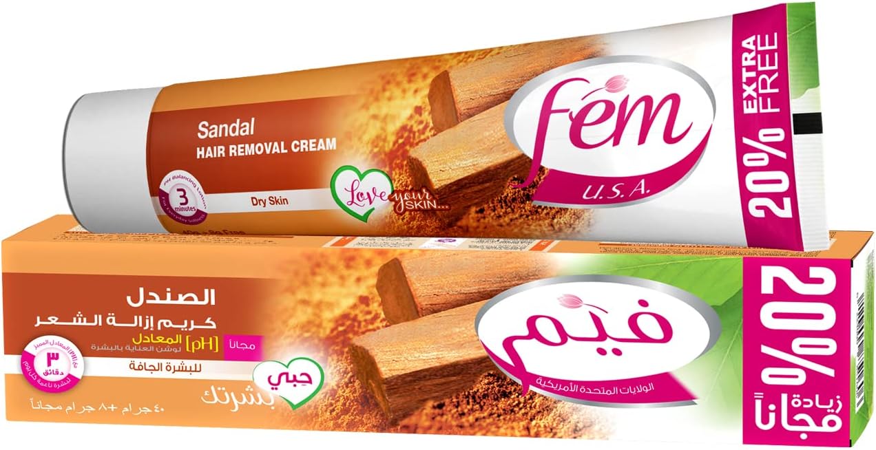 FEM Hair Removal Cream, the perfect solution for hair-free, smooth, and refreshed skin in just minutes! (the choices to choose from depending on your skin type)