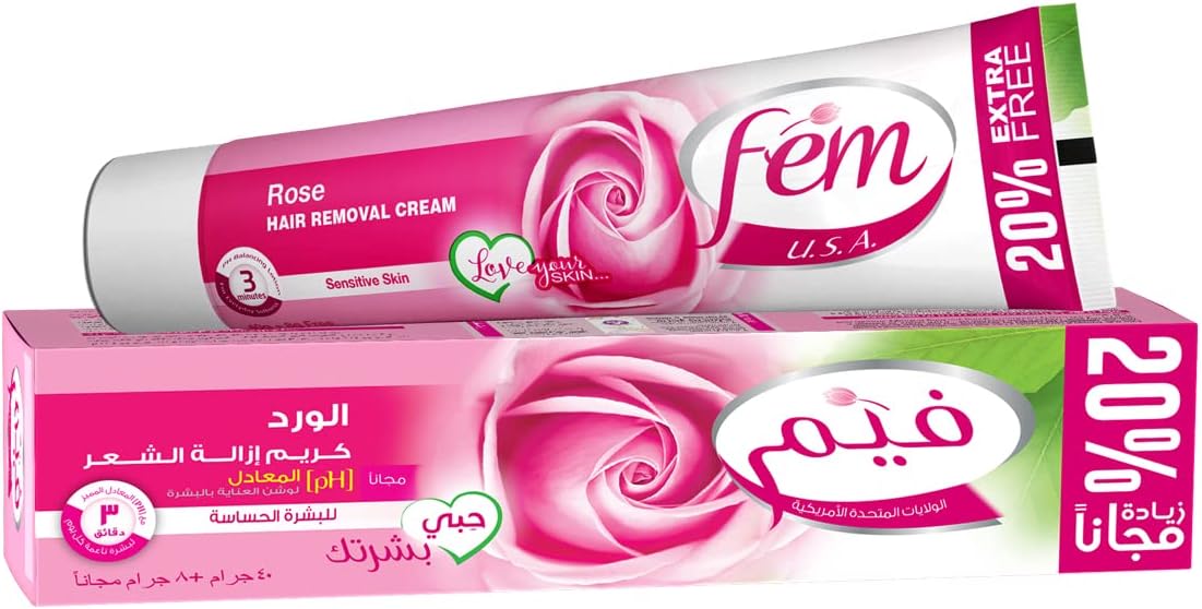 FEM Hair Removal Cream, the perfect solution for hair-free, smooth, and refreshed skin in just minutes! (the choices to choose from depending on your skin type)