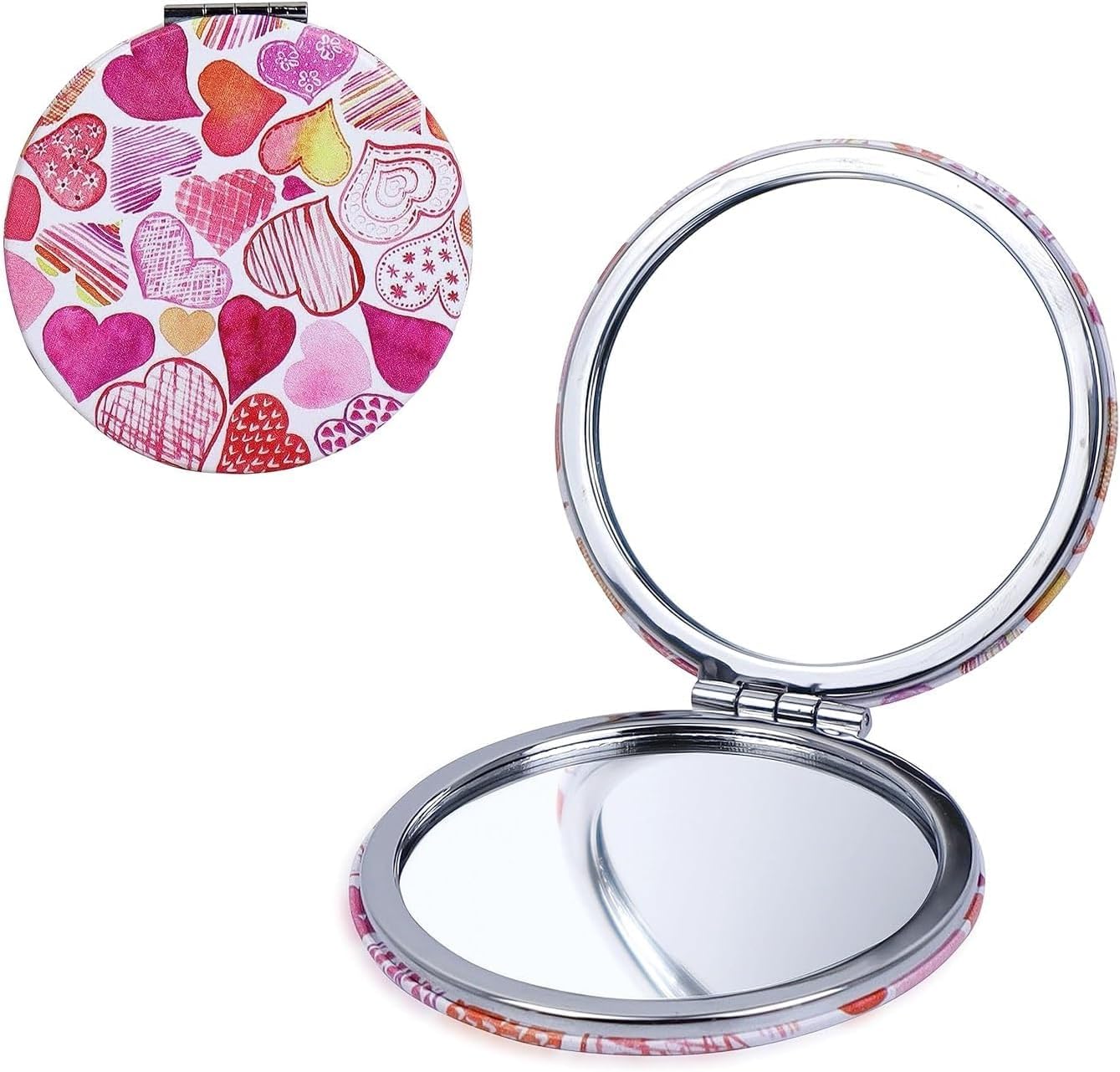 Cute Compact Cosmetic Mirror(Portable/Folding/Handheld)- pocket size