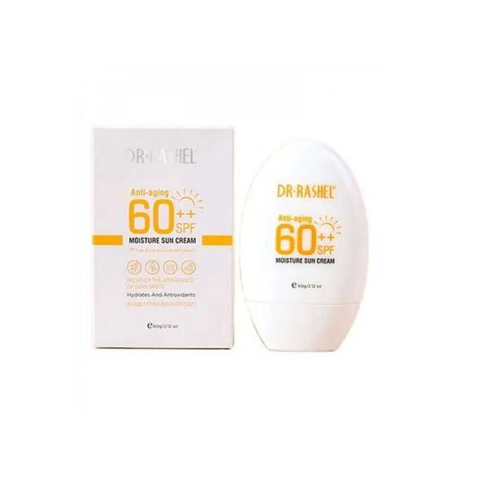 Moisture Sun Cream-Protect, hydrate, and defy age with every application With a powerful SPF 60, this lightweight cream shields your skin from sun damage while delivering deep hydration for a radiant