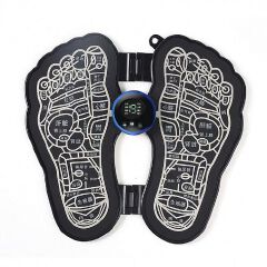 USB EMS Foot Massager mat Electric EMS Foot Massager Foldable Mat Foot Stimulator Massager Pad Improved Circulation Muscle Relaxation and Pain Relief Muscle Stimulator with Acupressure Pad