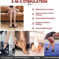 USB EMS Foot Massager mat Electric EMS Foot Massager Foldable Mat Foot Stimulator Massager Pad Improved Circulation Muscle Relaxation and Pain Relief Muscle Stimulator with Acupressure Pad