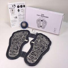 USB EMS Foot Massager mat Electric EMS Foot Massager Foldable Mat Foot Stimulator Massager Pad Improved Circulation Muscle Relaxation and Pain Relief Muscle Stimulator with Acupressure Pad