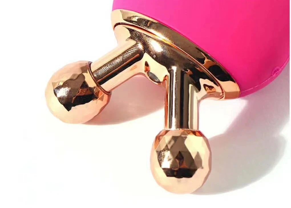 Multifunctional Rechargeable silicone facial cleansing brush USB Charge Ipx7 Waterproof  Facial Cleansing Brush  2 in 1 Silicone Facial Cleansing Brush Face Lifting Roller Massager