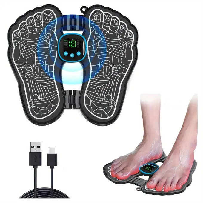 Foldable  EMS Foot Massager Electric Rechargeable Foot Massage pad