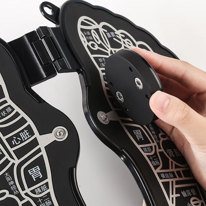 Foot shaped EMS Foot Massage pad- Rechargeable Foldable Electric foot massager