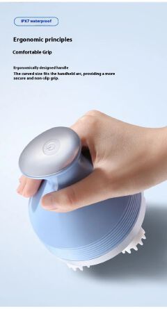 Rechargeable Electric Head scalp massager  Waterproof Electric Head Massager for Hair Growth & Stress Relief