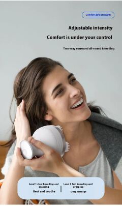 Rechargeable Electric Head scalp massager  Waterproof Electric Head Massager for Hair Growth & Stress Relief