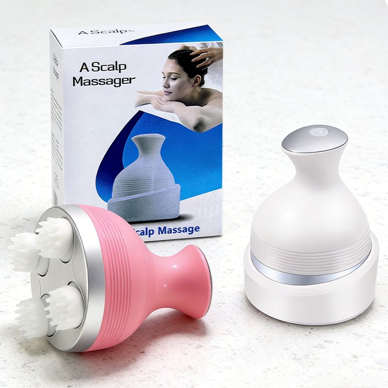 Rechargeable Electric Head scalp massager  Waterproof Electric Head Massager for Hair Growth & Stress Relief