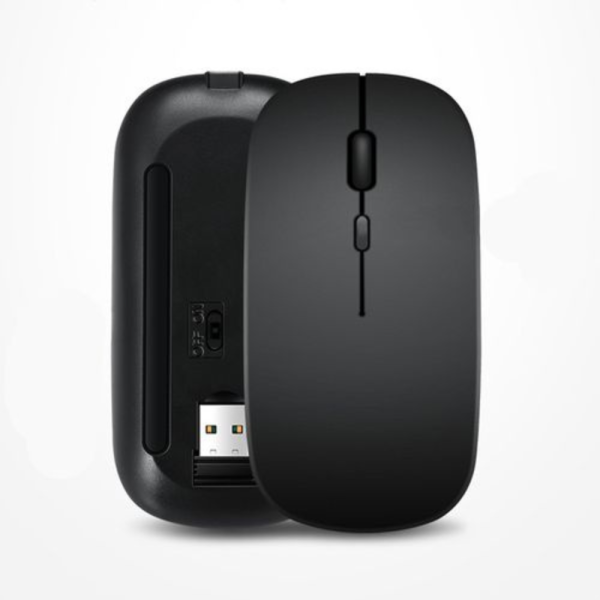 Rechargeable Bluetooth Wireless Mouse for MacBook, MacBook Air/Pro, iPad, Laptop, PC, Chromebook – LED RGB Backlit Ergonomic Gaming Mouse, 3600 DPI High-Precision, Silent Click.