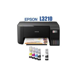 Epson EcoTank L3210 A4 All-in-One, (Print & Scan & Copy Printer), Wi-Fi & Wi-Fi Direct, Seamless Setup Via Smart Panel, Compact Integrated Tank Design, Error-Free Refilling – 1 YEAR Warranty.