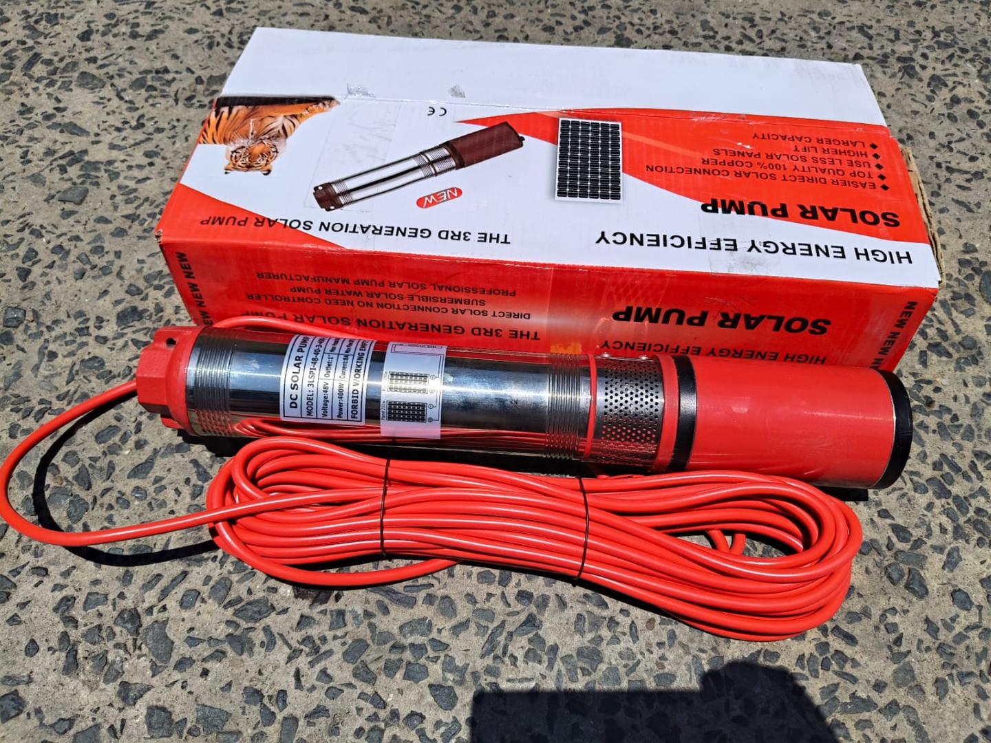 RUTANPUMP 48V 400W HIGH LIFT SUBMERSIBLE DIRECT SOLAR PUMP CONNECTION DC 3000 Litres per hour