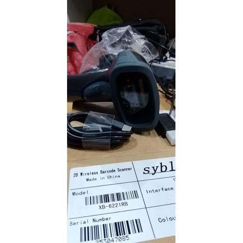 2D Barcode Scanner Bluetooth Barcode Scanner 2D Wireless Barcode Reader USB QR Code Reader Scanner Support