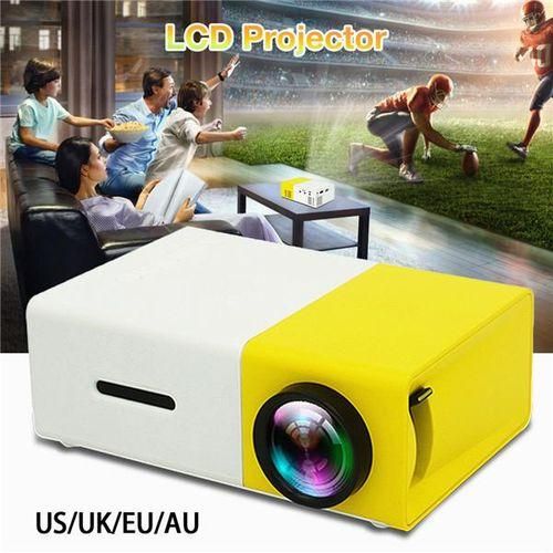 YG300 Mini LED Projector Yg300 Upgraded Version 1000 Lumen 320x240P HDMI-compatible USB Audio Home Media Player Beamer